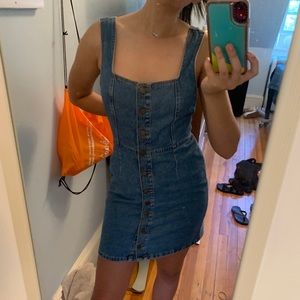 urban outfitters denim mini dress